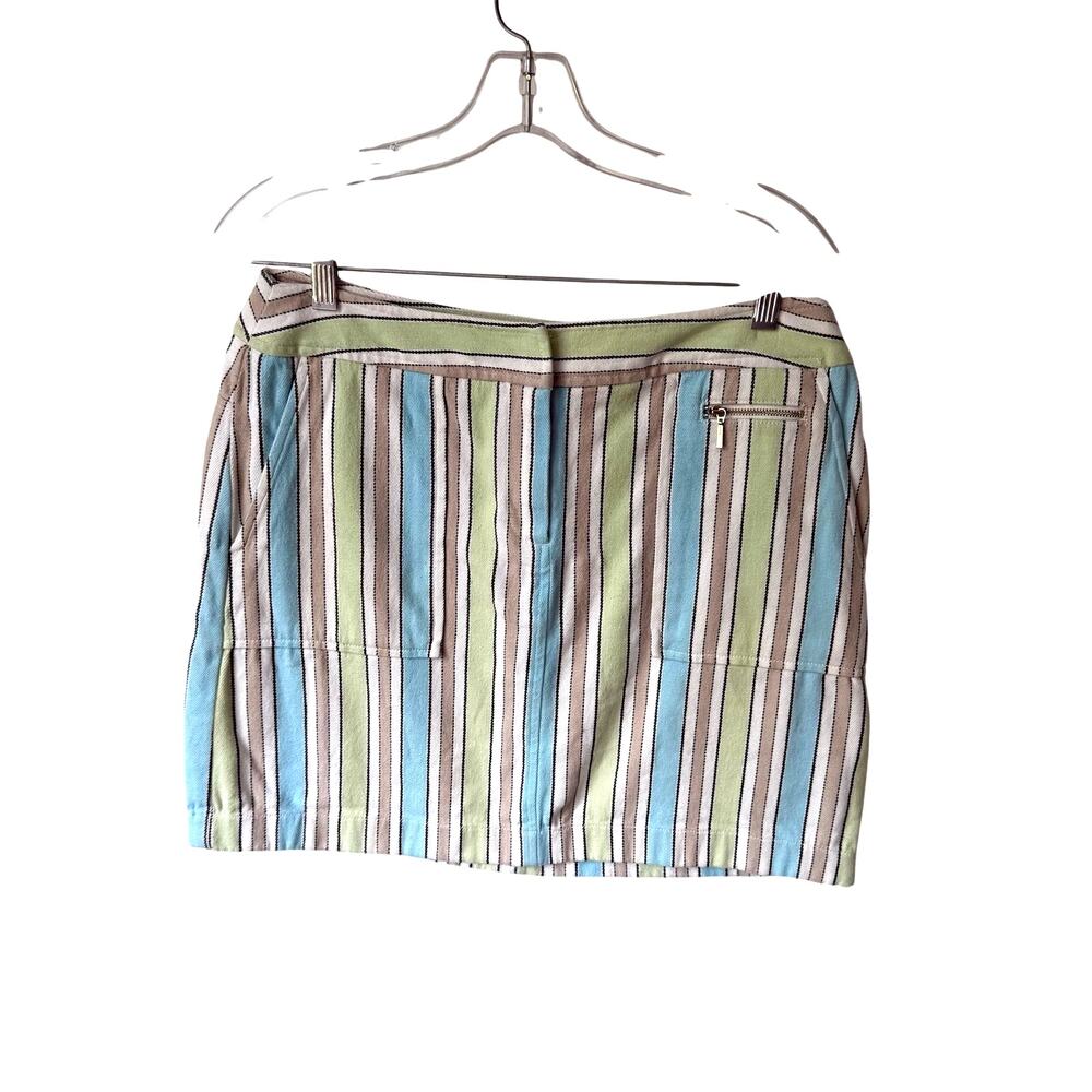 Ann Taylor Loft Stretch Striped Mini Skirt Size 10